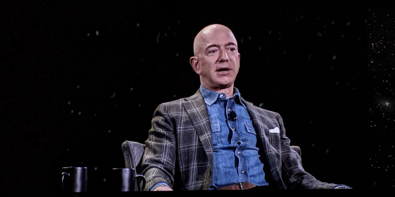 Amazon and Blue Origin CEO Jeff Bezos talks about space, the future of tech, and other topics at the Amazon re:Mars conference in Las Vegas