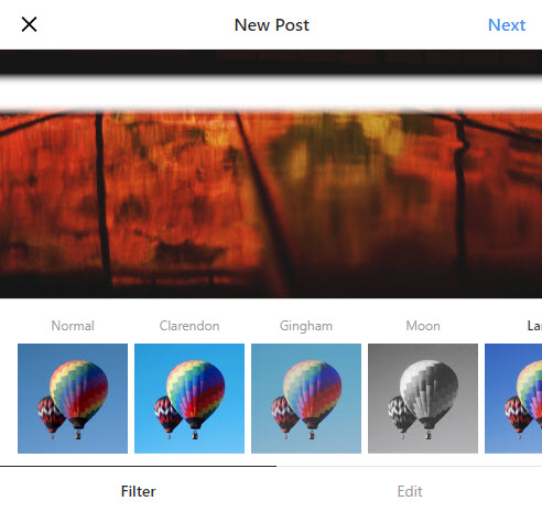Instagram Mobile Web Filters