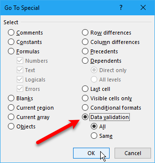 create dropdown list in excel