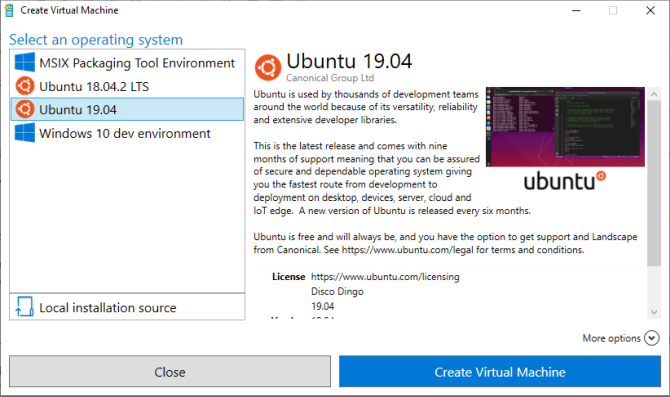 hyper-v quick create virtual machine