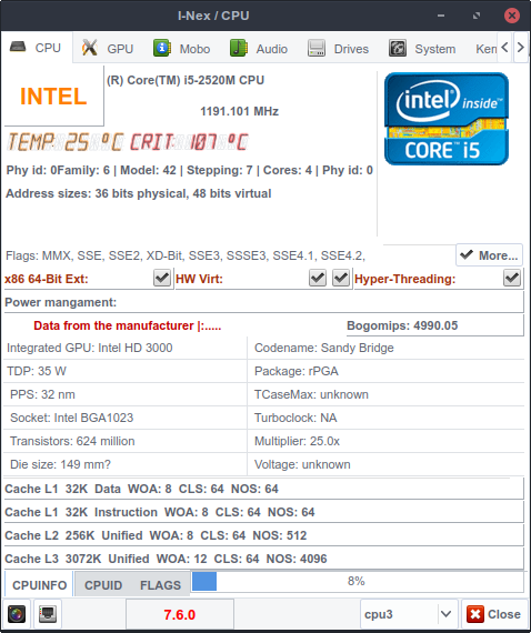 CPU perfomance