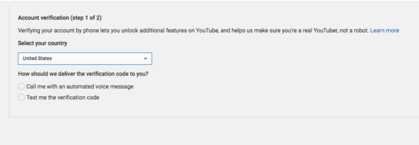 account verification