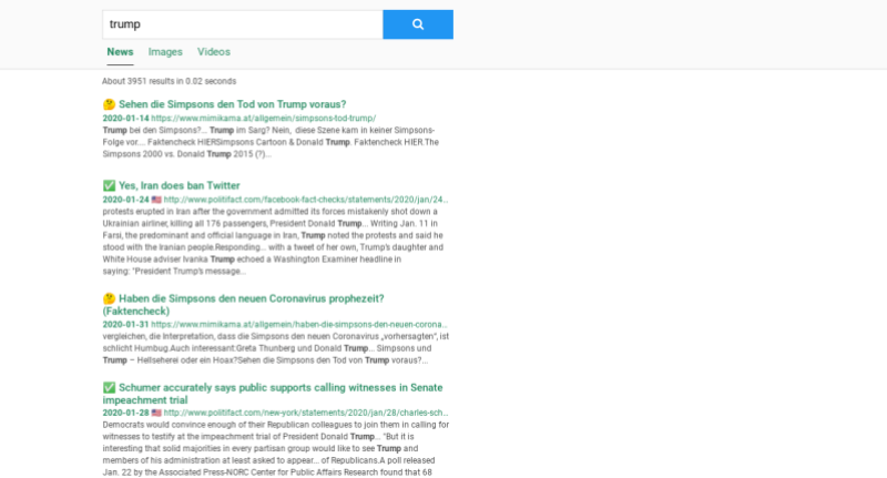 Untrue News AI