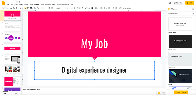 Google Slides Design App