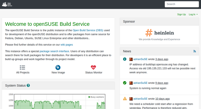 Download DEBs or RPMs from OpenSUSE Build Service