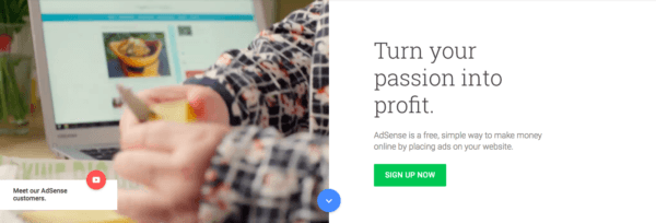 Create adsense account