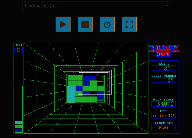 Blockout Tetris Game