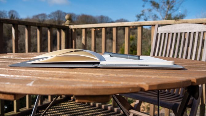 XP Pen Note Plus is a Magical Paper Notepad That Scans Everything You Write xp pen note plus side on further out sky 670x377