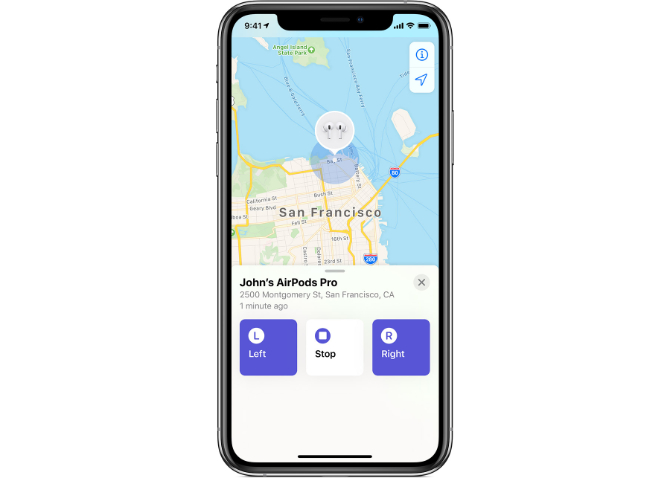 Find my AirPods -- locate by sound
