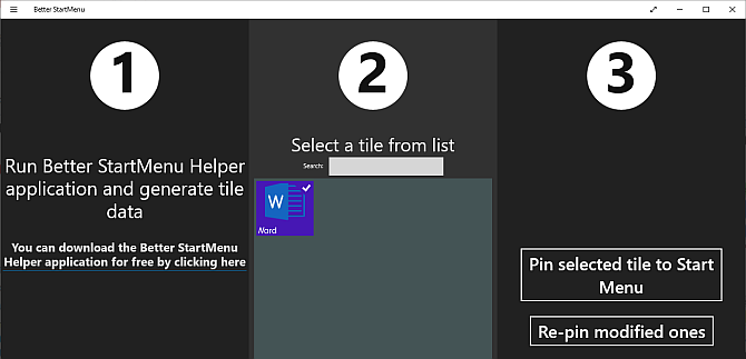 windows 10 custom live tile better startmenu pin new tile