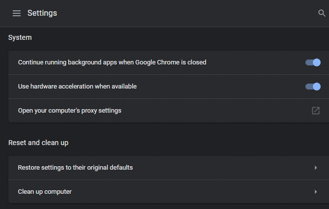 Chrome Use Hardware Acceleration
