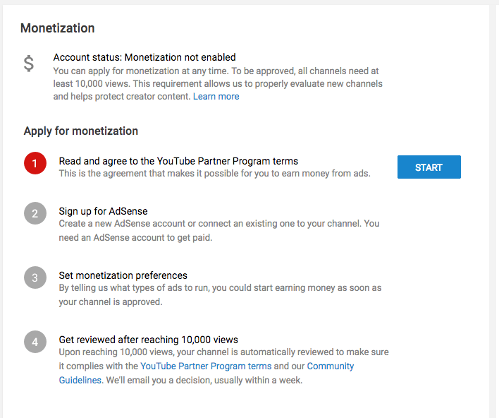 Monetization process