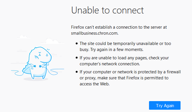 Firefox Can't Connect