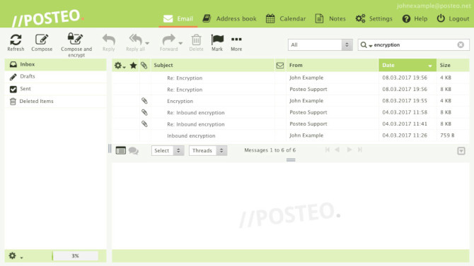 Posteo secure email