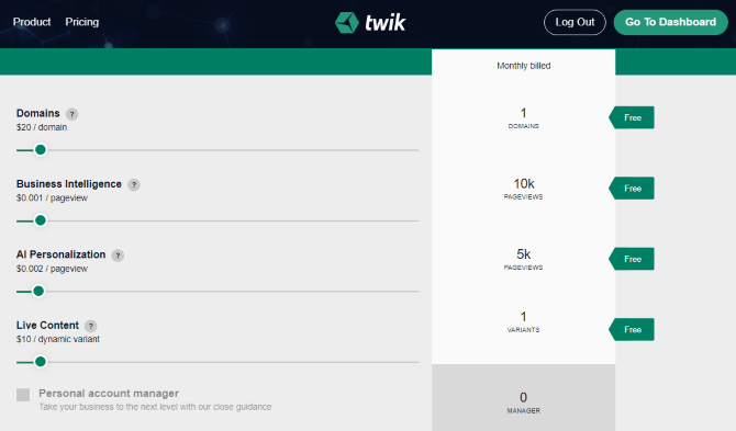 Personalize content on your website with twik
