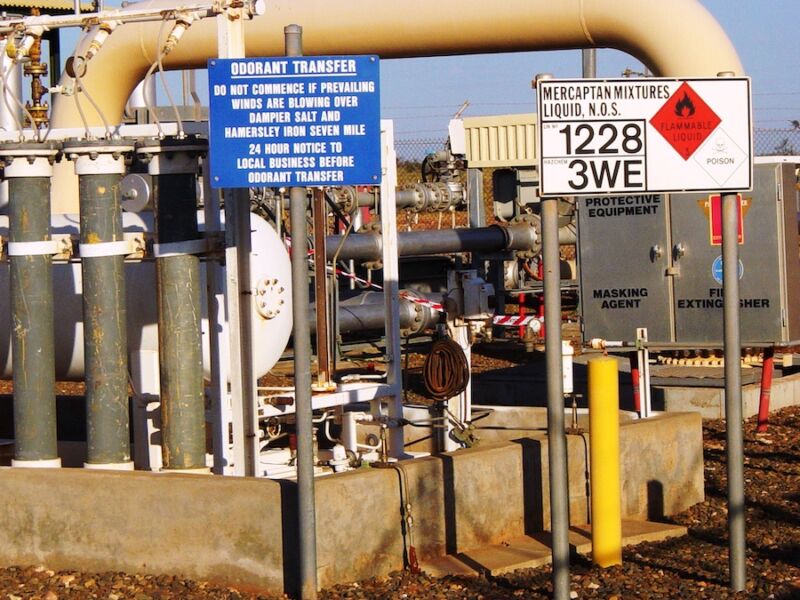 A maze of gas pipelines.