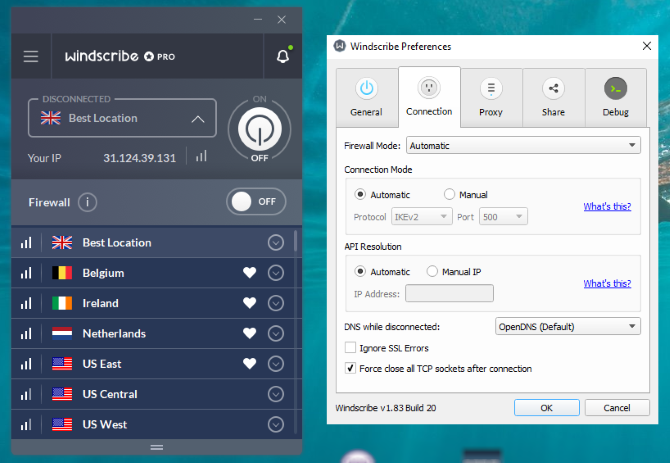 Windscribe VPN Review: Blown Away or a Light Breeze? vpnp windscribe windows client