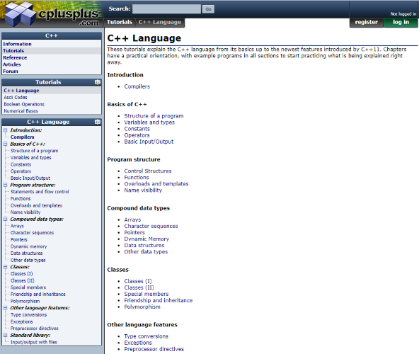 The Cplusplus website
