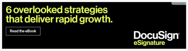 banner ad example from DocuSign