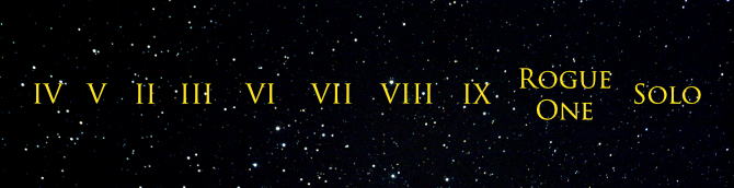 Machete Order: IV, V, I, II, III, VI, VII, VIII, IX, Rogue One, Solo