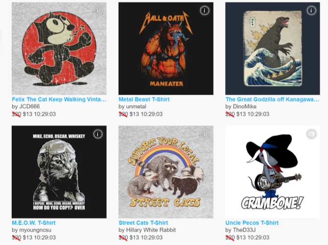 TeePublic Cool T-Shirts Sites