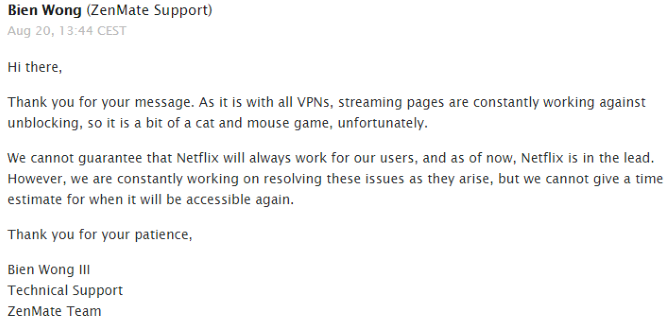 ZenMate VPN Review: Meditating on Your Privacy ZenMate Review Support Second