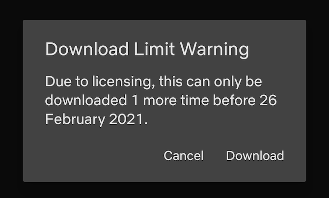 netflix download limit