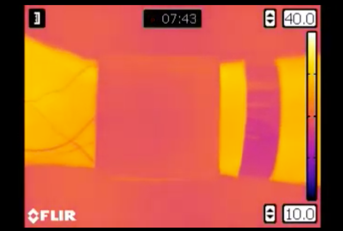 Wearable heat-detecting camoflage