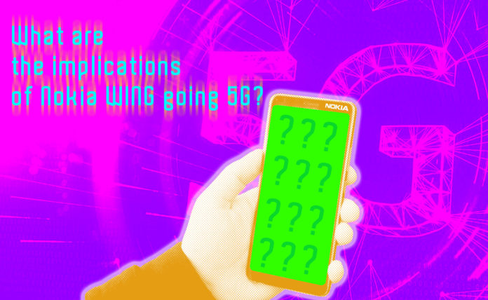 What are the implications of Nokia WING going 5g_