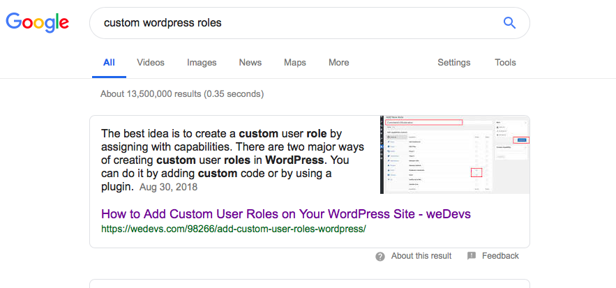 Google Featured Snippet