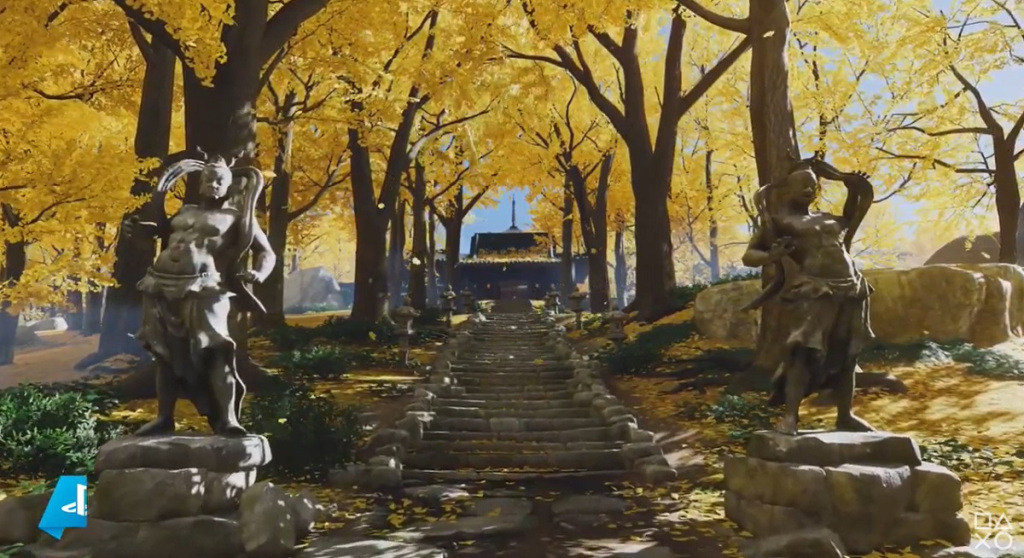 Ghost of Tsushima has beautiful environments.