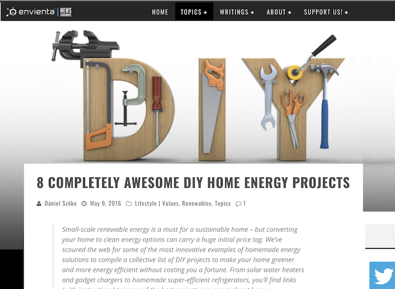 october marketing ideas DIY sustainable energy projects