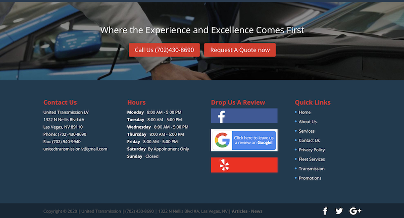how to get more google reviews review CTA in footer