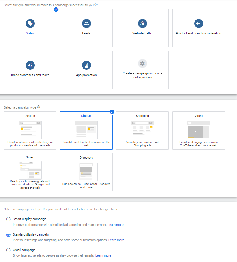 how to set up dynamic display ads setting for google dynamic remarketing campaign