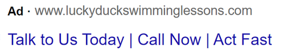 how to use responsive search ads to maximize ROI bad example