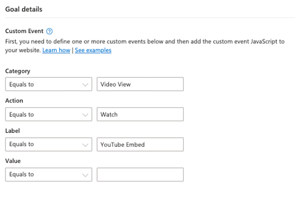 how to set up microsoft ads conversion tracking event tracking goal details