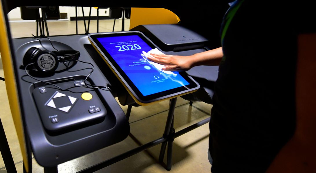 Election 2020 voting machine