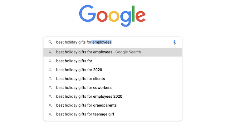 tips to boost holiday season sales and revenue 2020-gift guide search