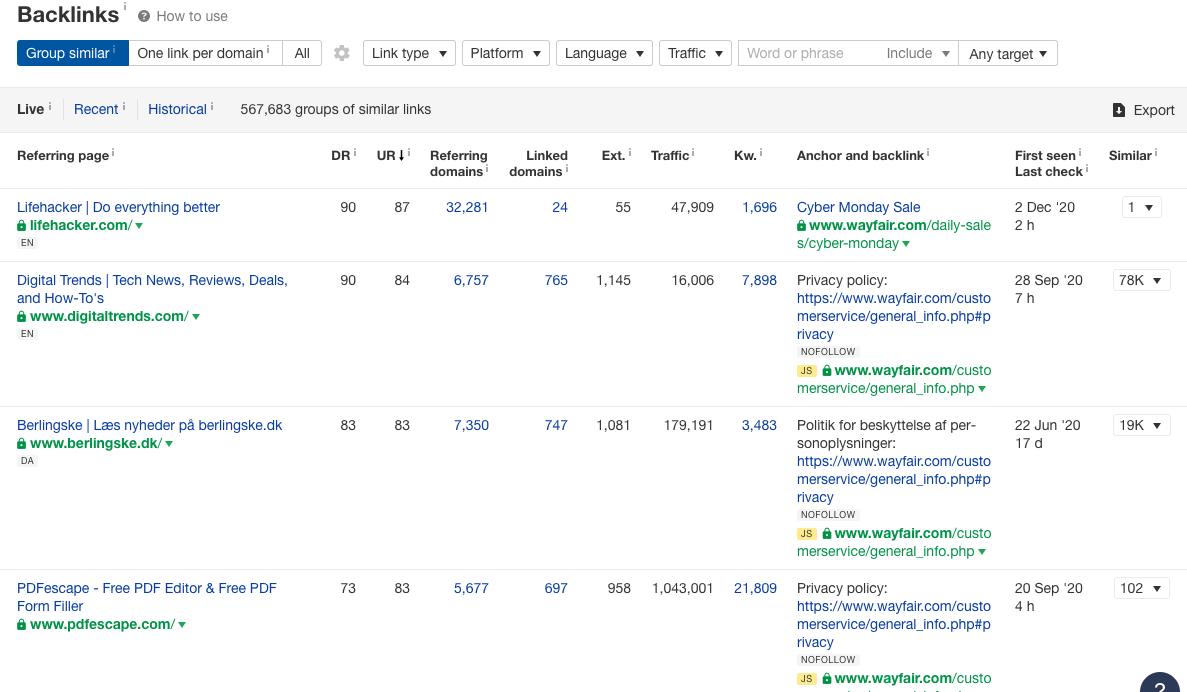 backlinks research tools