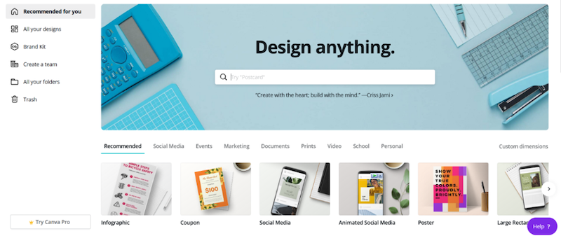 visual marketing tools canva