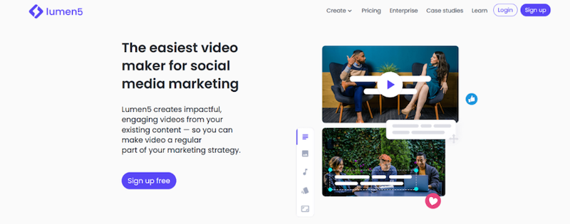 visual marketing tools lumen 5