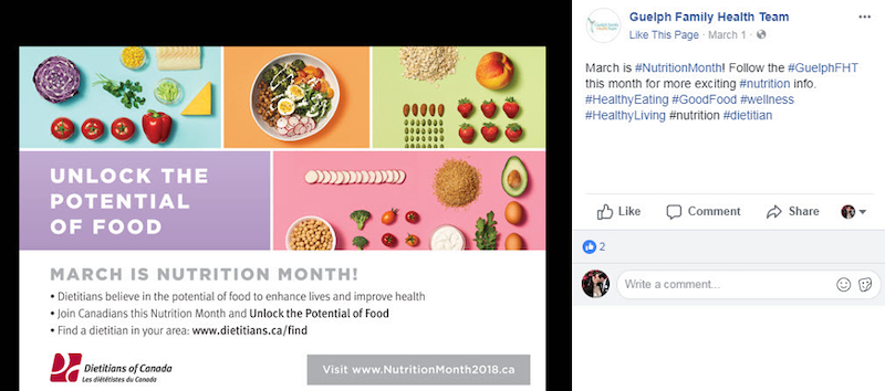 March marketing ideas food nutrition month